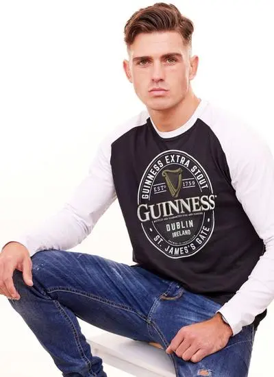 Unisex Guinness Dublin Label Long Sleeve T-Shirt